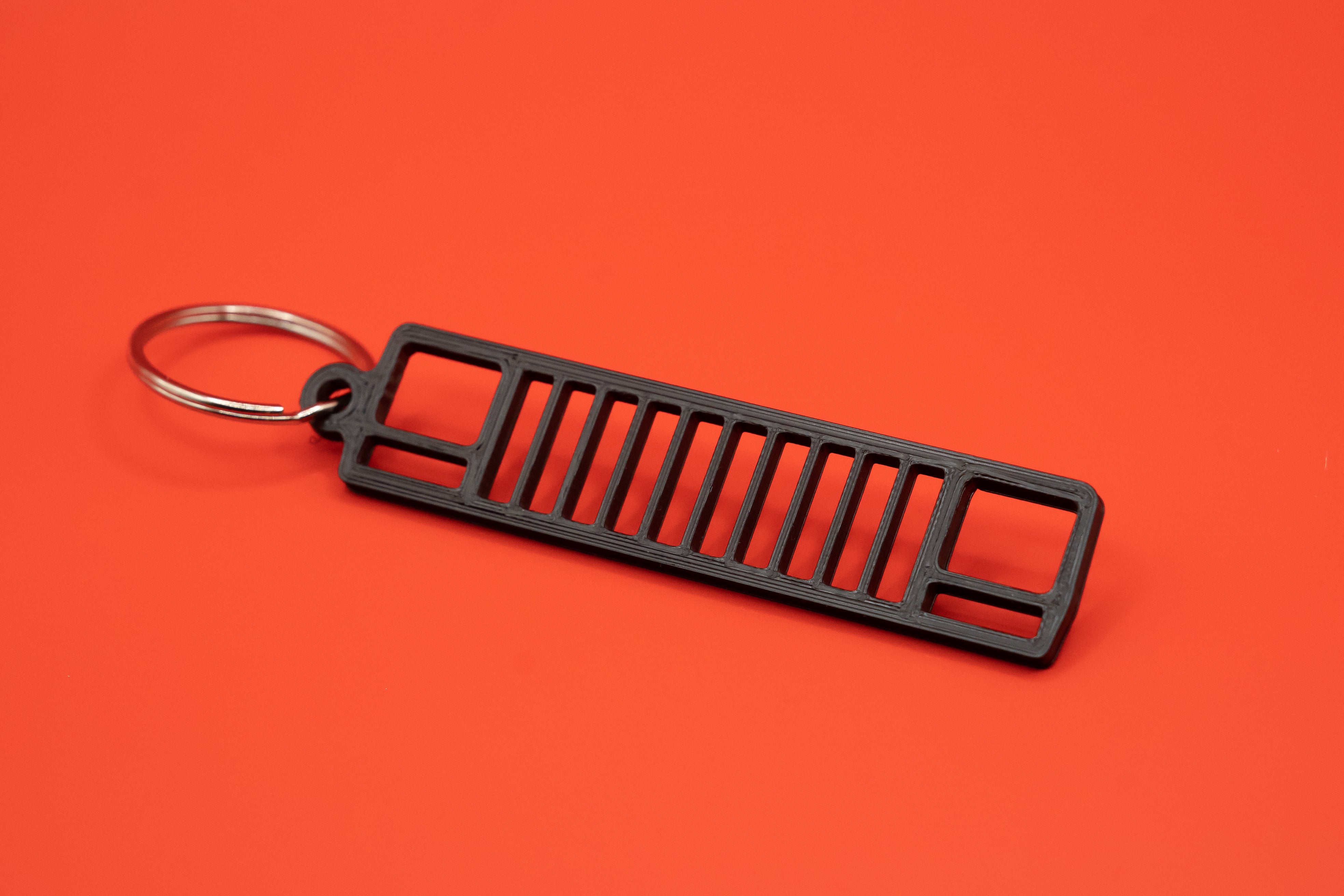 Jeep Grill Stainless Steel Key Ring