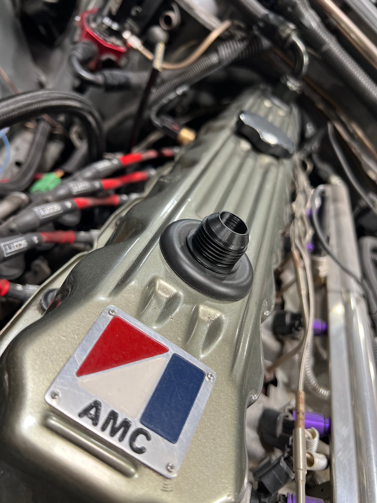 Valve Cover PCV to AN-12 Adapter (Jeep® 4.0L '97-'06)