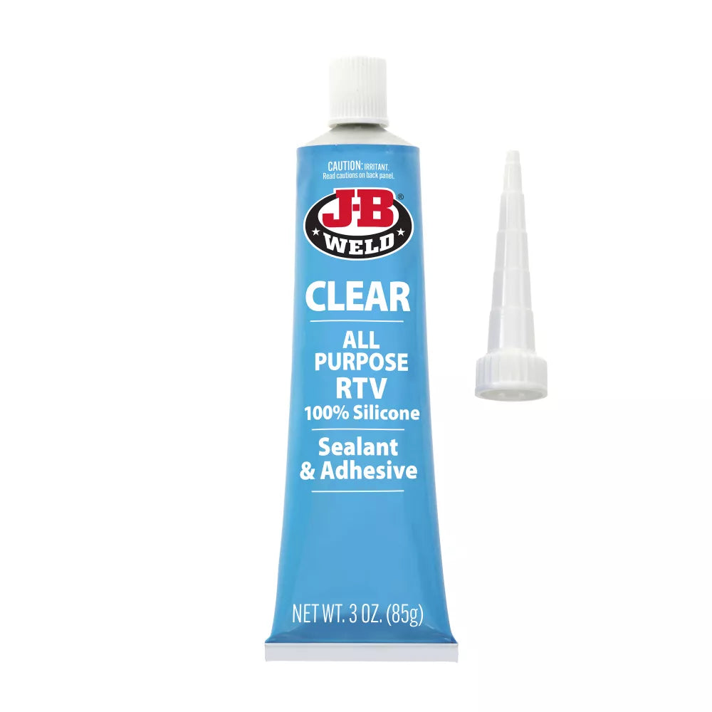 Sellador y adhesivo de silicona transparente, 3 onzas