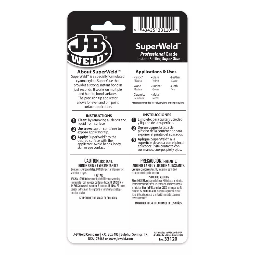 SuperWeld™ Instant Adhesive