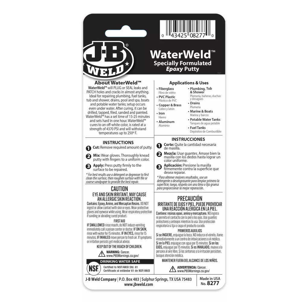WaterWeld™ Epoxy Putty 2oz