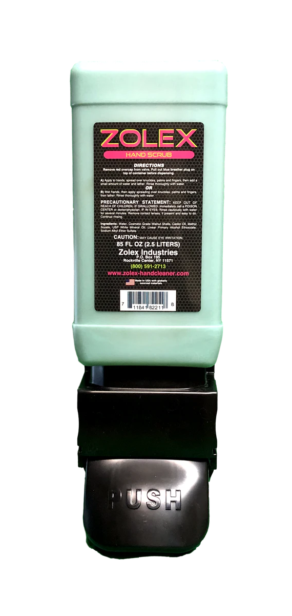 Kit de démarrage ZOLEX Walnut Hand Scrub 2,5 L avec distributeur