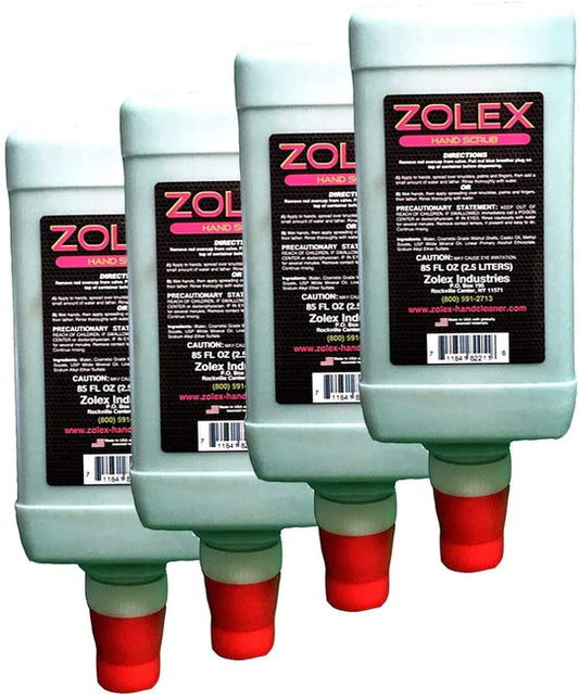 Exfoliante de manos ZOLEX Walnut 2,5 L, caja de 4